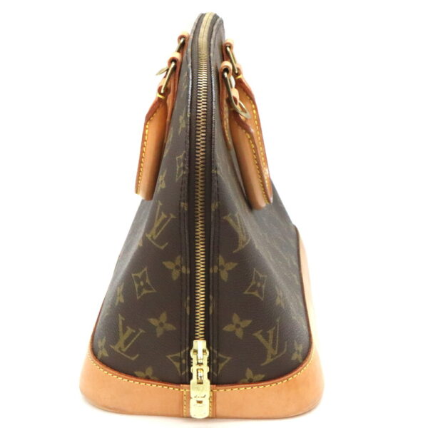 a24 102 3 Louis Vuitton Alma Monogram Canvas Handbag Brown