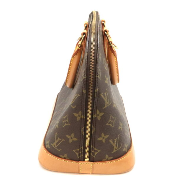 a24 102 4 Louis Vuitton Alma Monogram Canvas Handbag Brown