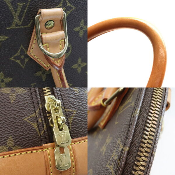 a24 102 7 Louis Vuitton Alma Monogram Canvas Handbag Brown