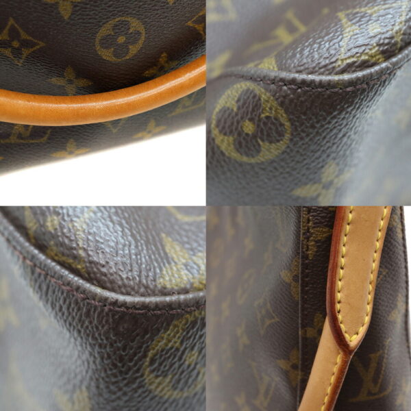 a24 144 6 Louis Vuitton Looping GM Monogram Canvas Handbag Brown