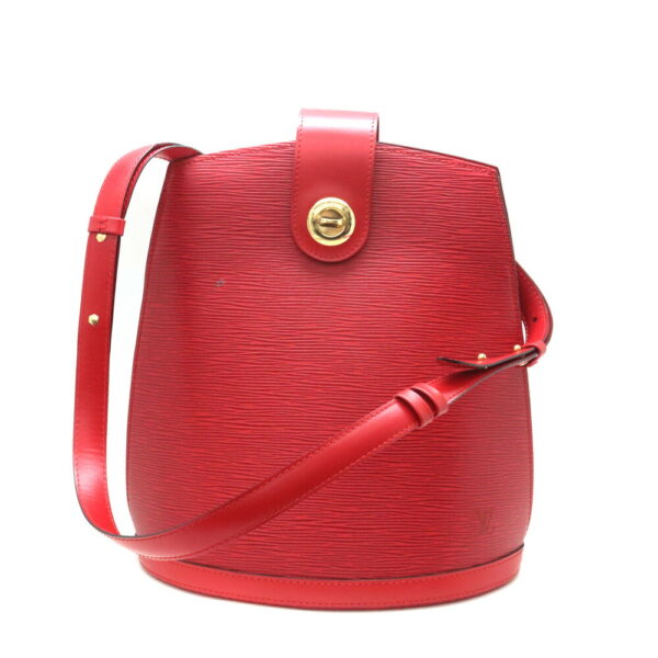 a24 197 1 Louis Vuitton Cluny Epi Leather Shoulder Bag Red