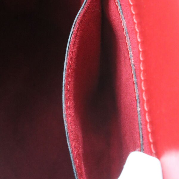 a24 197 12 Louis Vuitton Cluny Epi Leather Shoulder Bag Red