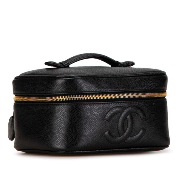 au5u9h1lxz9xyxz2 2 Chanel Cocomark Vanity Bag Caviar Skin Black