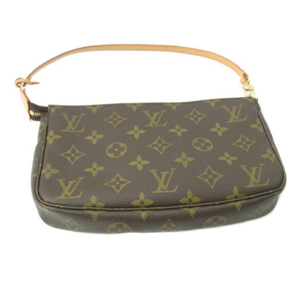 b8 Louis Vuitton Pochette Accessory Pouch Monogram Canvas Brown