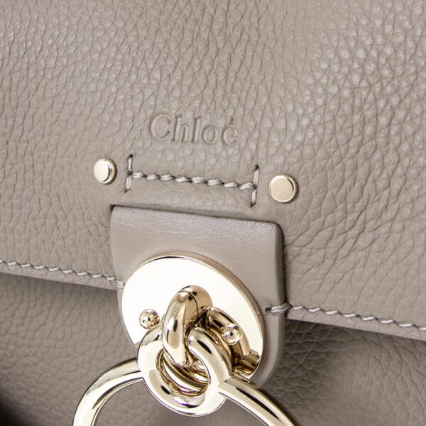 bag0193 09 Chloe Tess Mini Day Bag Leather Greige