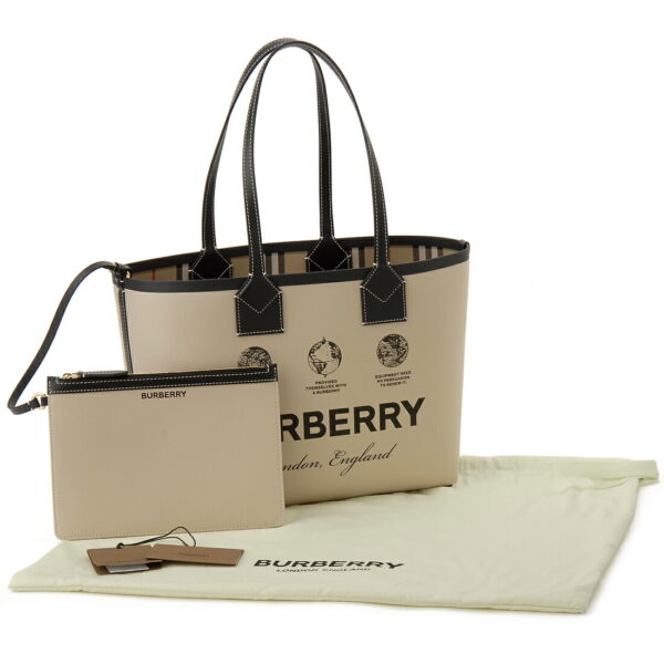 bb8063120 3 Burberry Small London Tote Bag Beige