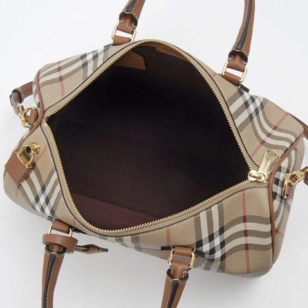 bb8071355 2 Burberry Check Handbag Biege