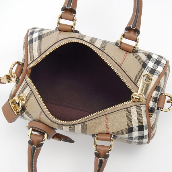 bb8071357 2 Burberry Check Handbag Biege