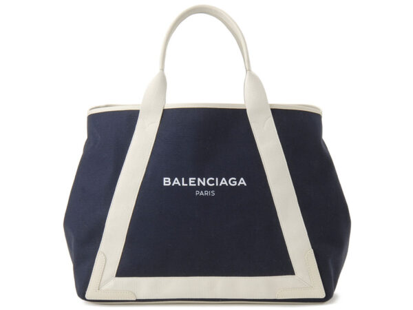 bc339936 k9h1n 4092 Balenciaga Blue Hippo Blue Cabas M Canvas Tote Bag Blue