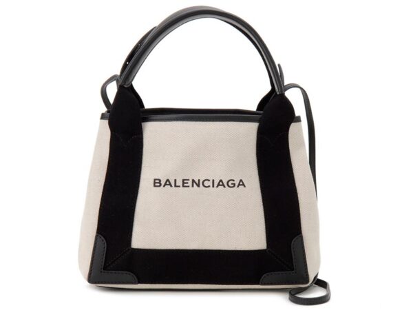 bc390346aq38n1081n Balenciaga Blue Cabas XS Tote Bag