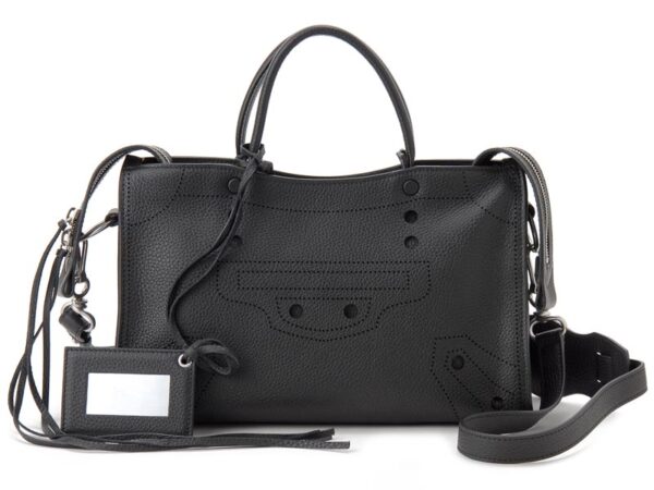 bc443516 dq0in 1000 Balenciaga Blackout City S Tote Bag Black