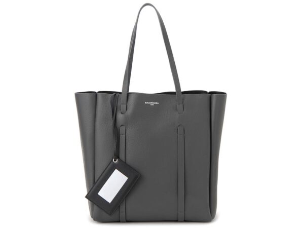 bc475199 d6w1n 1161 Balenciaga Leather Tote Bag Gray