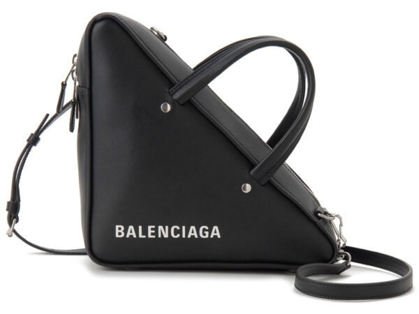 bc476975 c8k02 1000 Balenciaga Triangle S Shoulder Bag Black