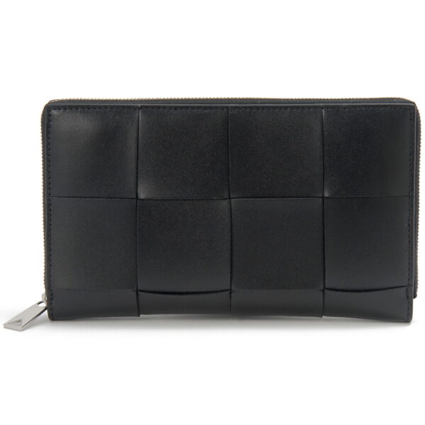 bv649607v47v18803 Bottega Veneta Long Wallet Leather Black