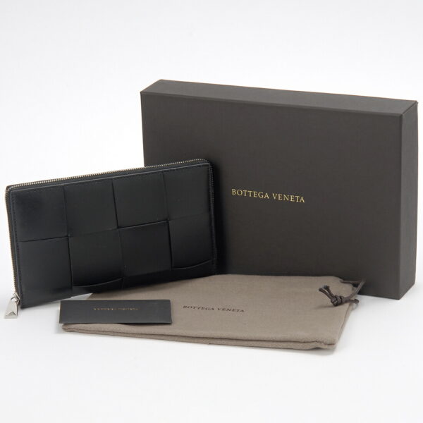 bv649607v47v18803 3 Bottega Veneta Long Wallet Leather Black