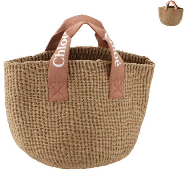 c103120001 Chloe Basket Bag Tote Basket Beige