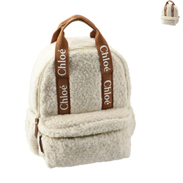 c103220008 Chloe Rucksack Fur Backpack Beige