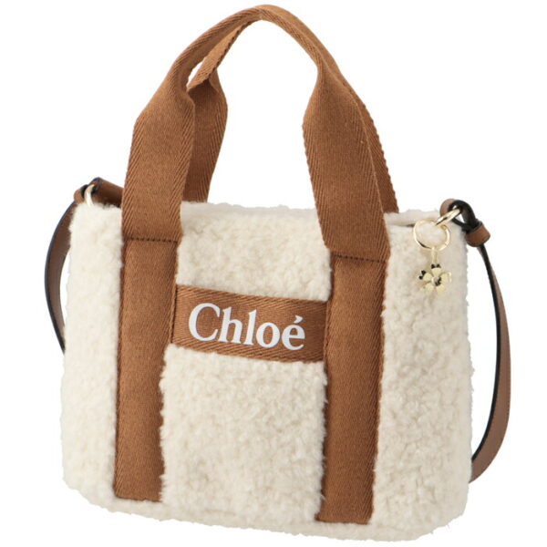 c103230008 1 Chloe Handbag Fur Mini Shoulder White