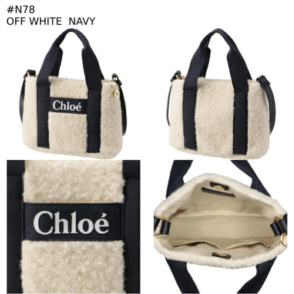 c103230008 10 Chloe Handbag Fur Mini Shoulder White