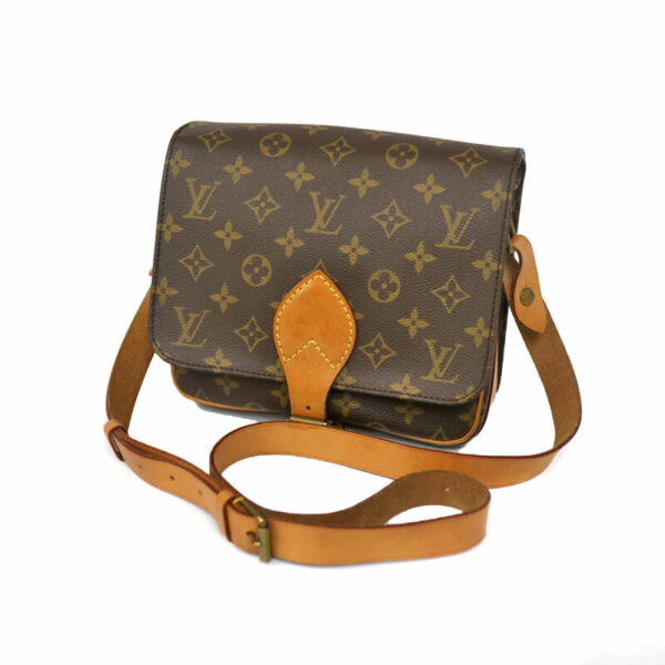 c20 5924 1 Louis Vuitton Cartesier 22 Shoulder Bag Monogram Brown