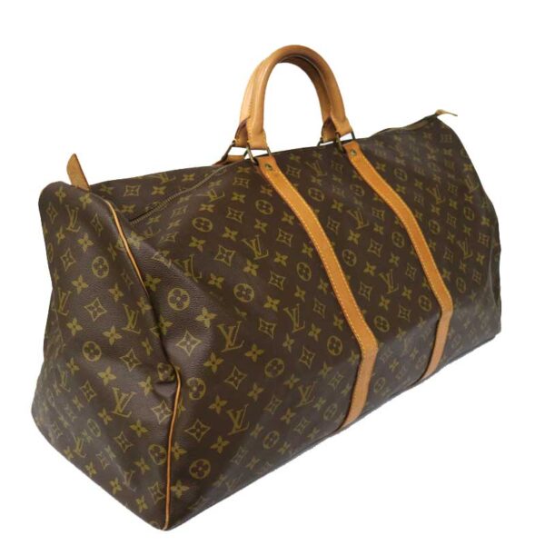 c20 5939 2 Louis Vuitton Keepall 60 Bag Monogram Brown