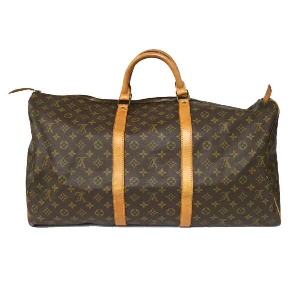 c20 5939 4 Louis Vuitton Keepall 60 Bag Monogram Brown