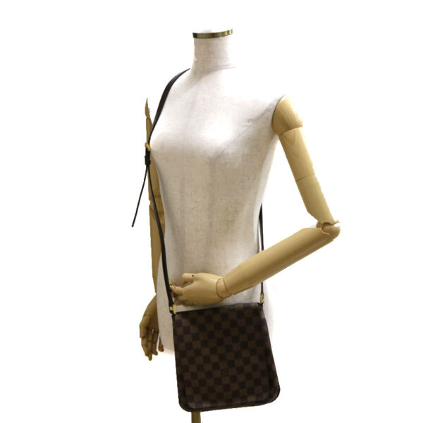 c20 6058 6 Louis Vuitton Musette Salsa Vertical Crossbody Bag Damier Brown