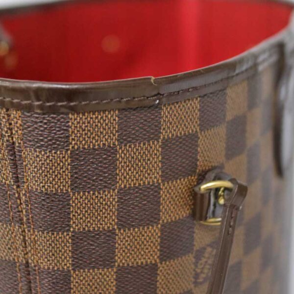 c20 6118 12 Louis Vuitton Neverfull MM Shoulder Bag Damier Brown