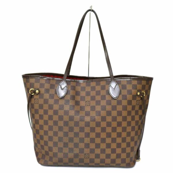 c20 6118 2 Louis Vuitton Neverfull MM Shoulder Bag Damier Brown