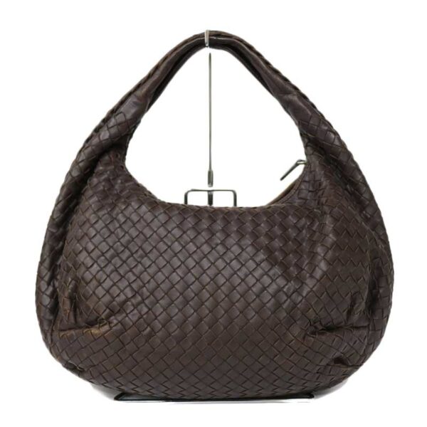 c21 1270 1 Bottega Veneta Shoulder Bag Intrecciato Leather Brown