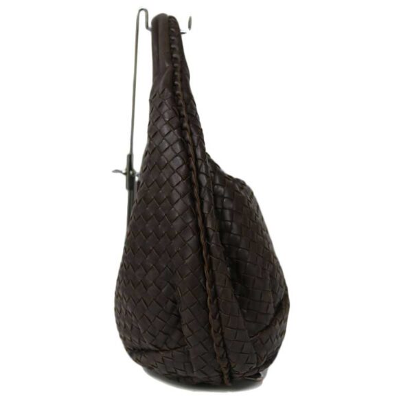 c21 1270 3 Bottega Veneta Shoulder Bag Intrecciato Leather Brown