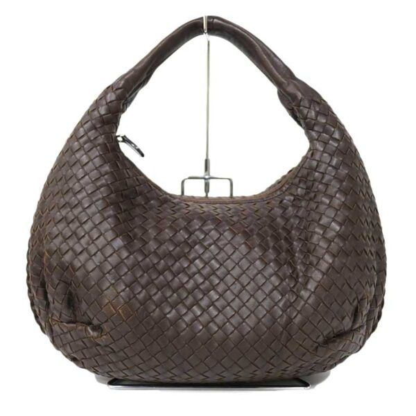 c21 1270 4 Bottega Veneta Shoulder Bag Intrecciato Leather Brown