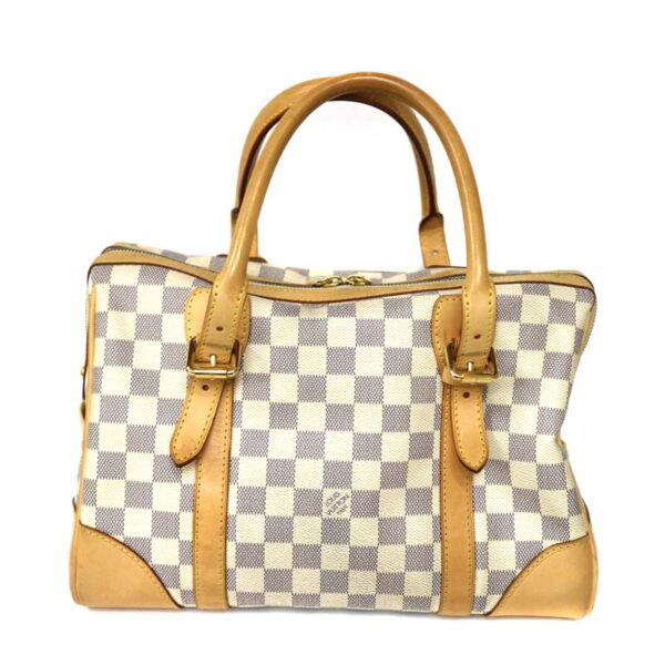 c21 1304 2 Louis Vuitton Barclay Handbag Damier White