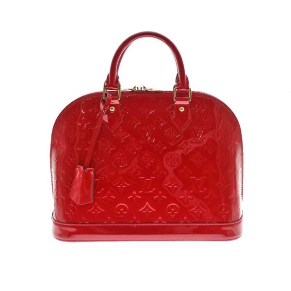 c21 1544 1 Louis Vuitton Alma PM Handbag Monogram Vernis Red