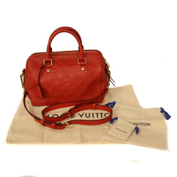 c21 1685 7 Louis Vuitton Speedy Bandouliere 25 Handbag Leather Orange