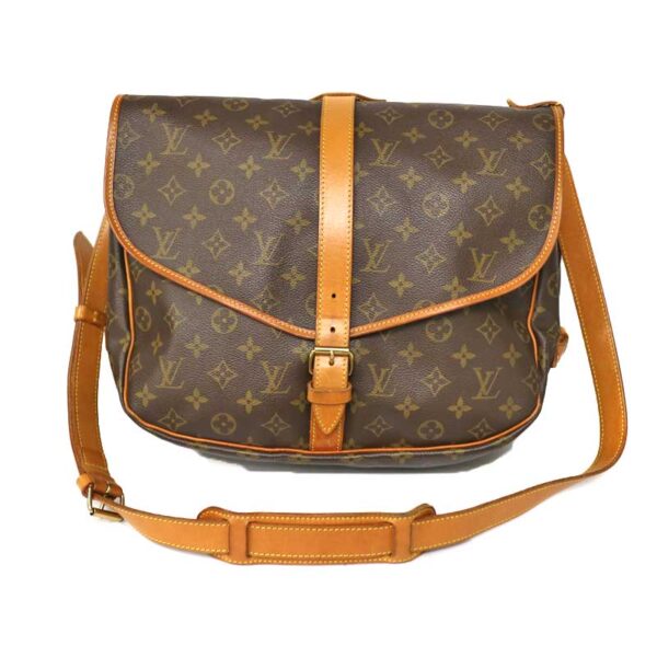 c21 1801 1 Louis Vuitton Saumur 35 Shoulder Bag Monogram Brown