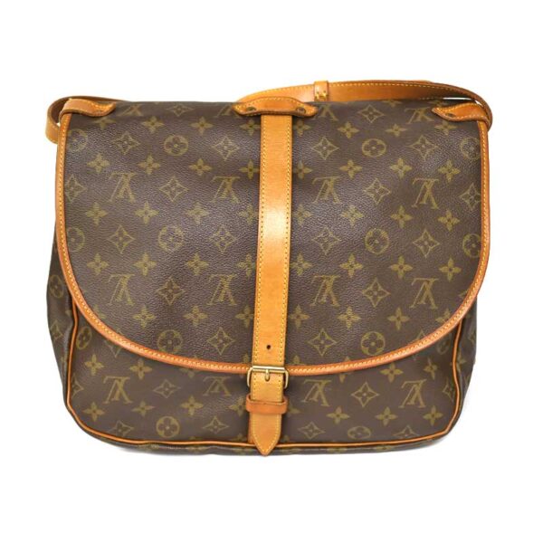 c21 1801 2 Louis Vuitton Saumur 35 Shoulder Bag Monogram Brown