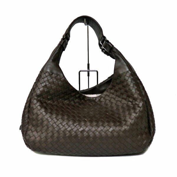 c21 2108 1 Bottega Veneta Campana Shoulder Bag Intrecciato Leather Brown