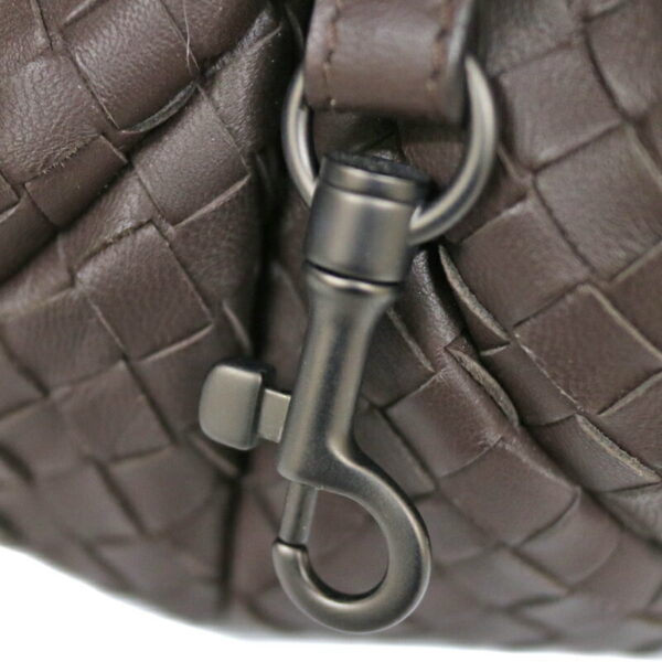 c21 2108 7 Bottega Veneta Campana Shoulder Bag Intrecciato Leather Brown