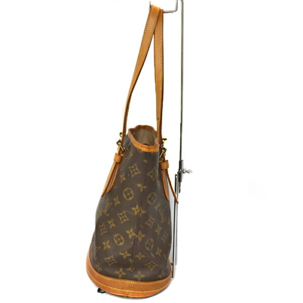 c21 2313 4 Louis Vuitton Petit Bucket Handbag Monogram Brown