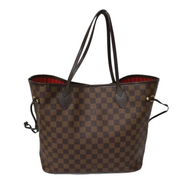 c21 2341 4 Louis Vuitton Neverfull MM Shoulder Bag Damier Brown