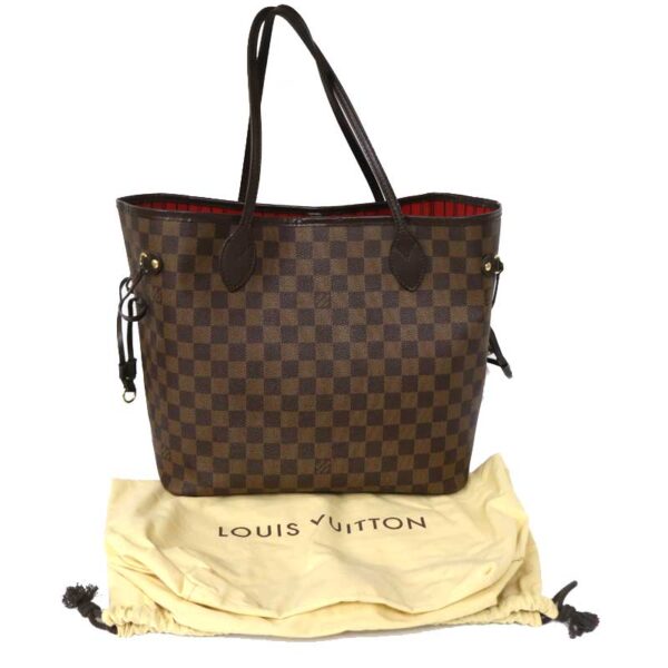 c21 2341 7 Louis Vuitton Neverfull MM Shoulder Bag Damier Brown