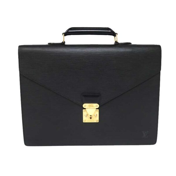 c21 2654 1 Louis Vuitton Serviette Ambassador Briefcase Epi Black