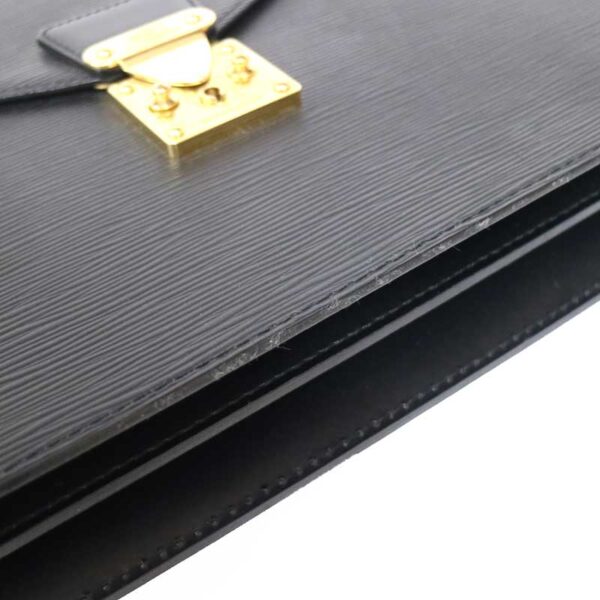 c21 2654 12 Louis Vuitton Serviette Ambassador Briefcase Epi Black