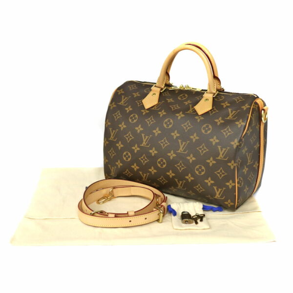 c21 3177 16 Louis Vuitton Speedy Bandouliere 30 Handbag Monogram Brown