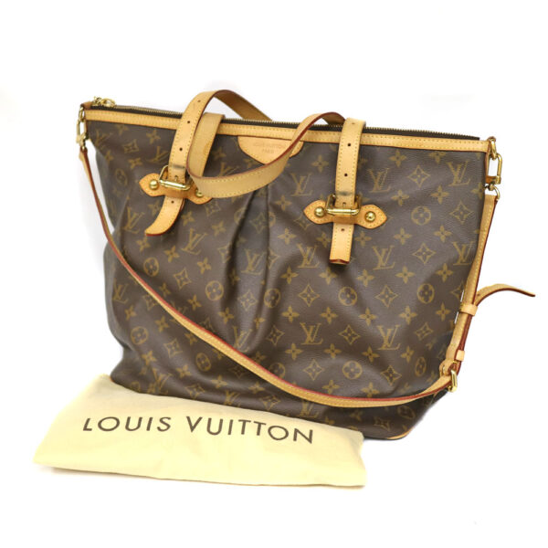 c21 3225 13 Louis Vuitton Palermo GM 2WAY Bag Monogram Canvas Brown