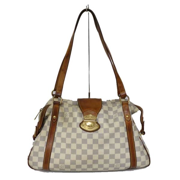 c21 3484 1 Louis Vuitton Stresa PM Shoulder Bag Damier Azur White