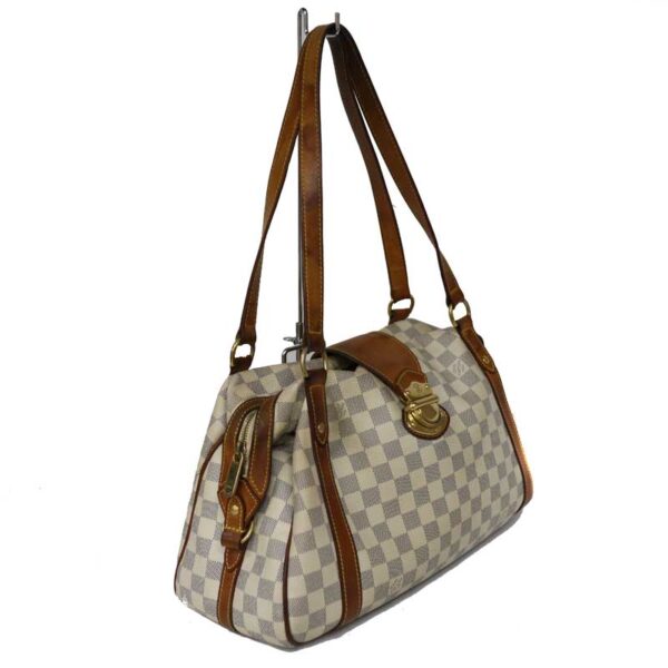 c21 3484 2 Louis Vuitton Stresa PM Shoulder Bag Damier Azur White