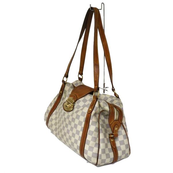 c21 3484 3 Louis Vuitton Stresa PM Shoulder Bag Damier Azur White