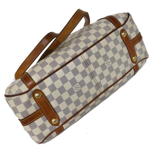 c21 3484 5 Louis Vuitton Stresa PM Shoulder Bag Damier Azur White